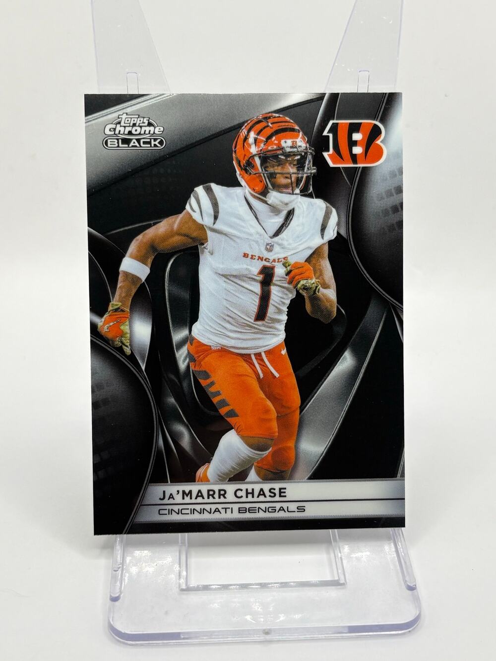2025 Topps Chrome Black Football Ja'Marr Chase #24 Cincinnati Bengals